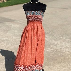Strapless Long Maxi Dress